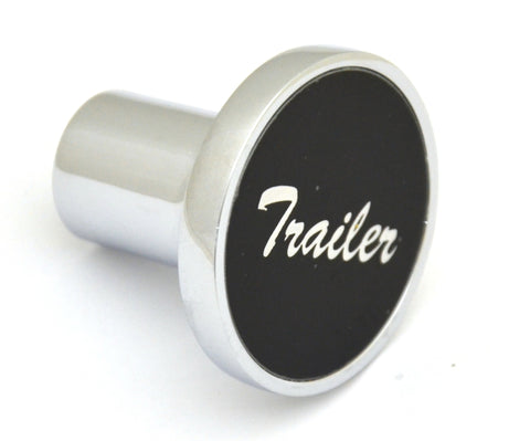 UP Air Brake Trailer Knob Screw-on Chrome Body Black Aluminum Sticker #23017