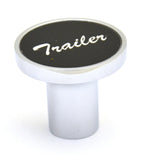 UP Air Brake Trailer Knob Screw-on Chrome Body Black Aluminum Sticker #23017