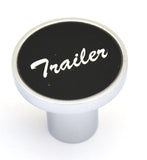 UP Air Brake Trailer Knob Screw-on Chrome Body Black Aluminum Sticker #23017