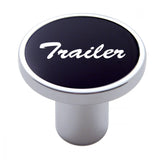 UP Air Brake Trailer Knob Screw-on Chrome Body Black Aluminum Sticker #23017