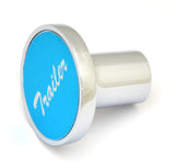 Air Brake Trailer Knob Screw-on Chrome Body Blue Aluminum Sticker UP#23018