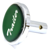 Air Brake Knob Pin Mount Trailer Green Glossy Chrome Knob 1 1/2" Tall UP#23344