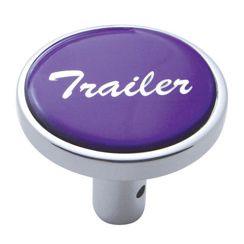 Air Brake Knob Pin Mount Trailer Purple Glossy Chrome Knob 1 1/2" Tall UP#23345
