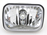 Headlights(2) 5x7 Rectangular Poly Chrystal Halogen Replaces H6054 High/Low Beam