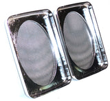 Speaker Cover Set Rectangular for Peterbilt 7" X 4-7/8" Plastic UP#40919- Pair