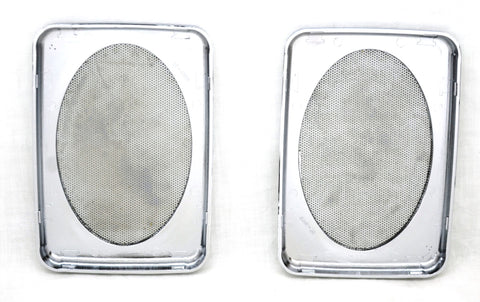 Speaker Cover Set Rectangular for Peterbilt 7" X 4-7/8" Plastic UP#40919- Pair
