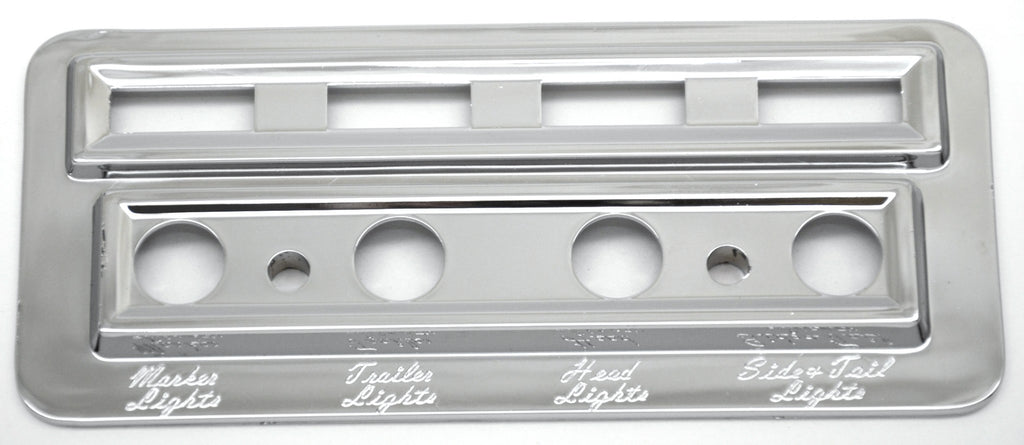 Switch Plate for Kenworth Marker Trailer Headlight Tail Lite Stainless UP#40931