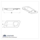 Interior Door Handle Trims for Peterbilt 389 (2008–2023), 386 (2006–16) UP#41182